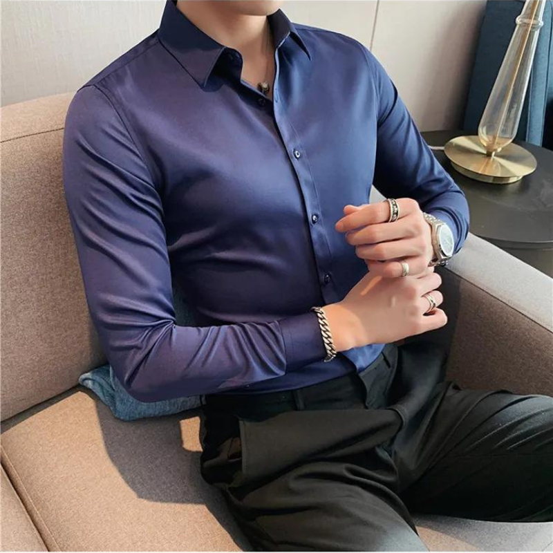 Camisa Social Slim Fit Masculina - Essencial Estilo EE019