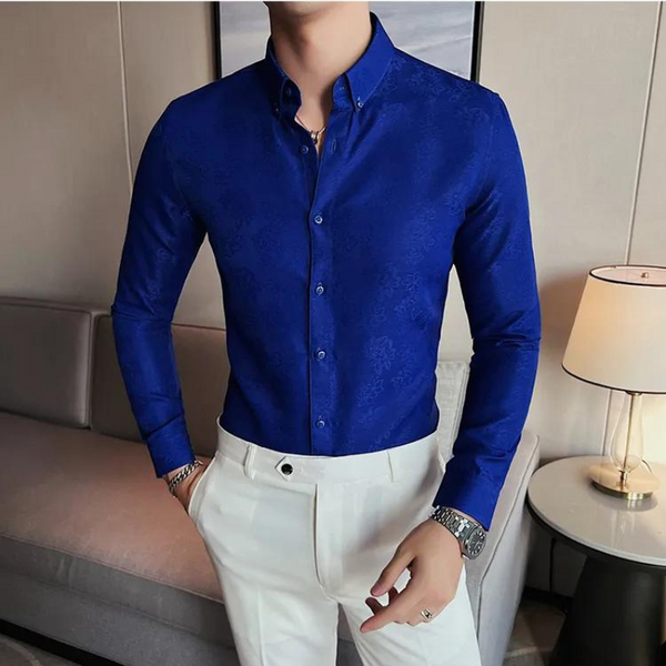 Camisa Social Slim Fit Masculina - Essencial Estilo EE041