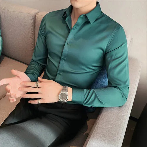 Camisa Social Slim Fit Masculina - Essencial Estilo EE019