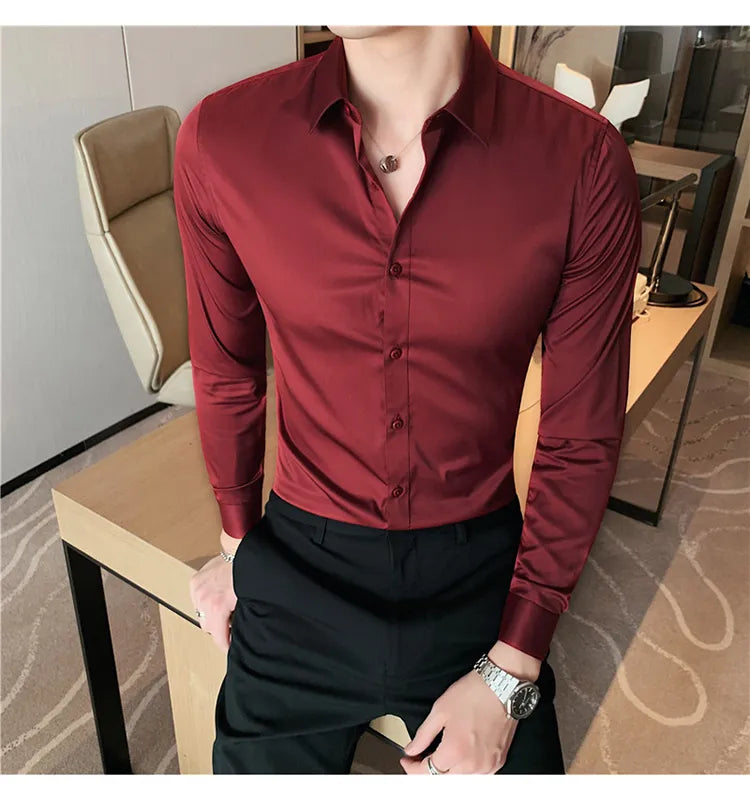 Camisa Social Slim Fit Masculina - Essencial Estilo EE019