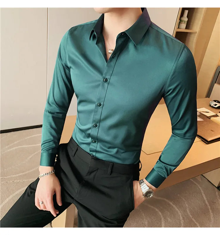 Camisa Social Slim Fit Masculina - Essencial Estilo EE019