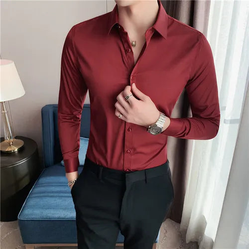 Camisa Social Slim Fit Masculina - Essencial Estilo EE019