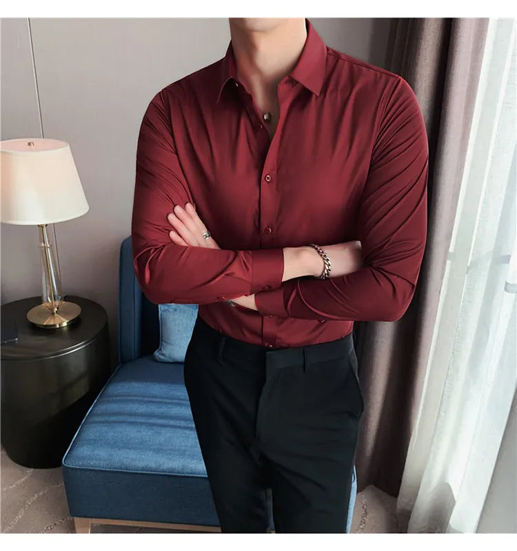 Camisa Social Slim Fit Masculina - Essencial Estilo EE019