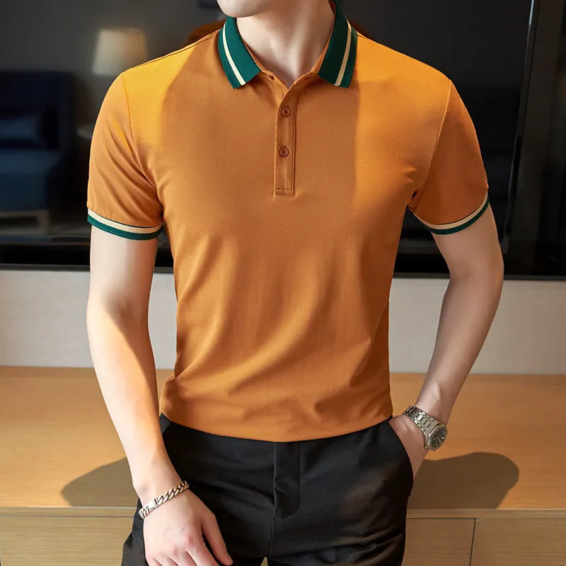 Camisa Polo Masculina de Tricot Essencial Estilo EE039