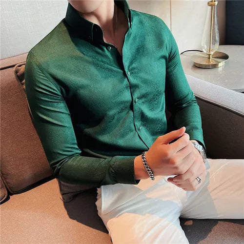 Camisa Social Slim Fit Masculina - Essencial Estilo EE041