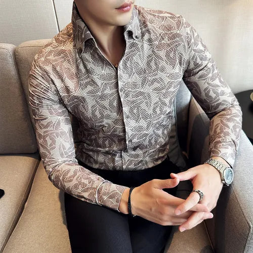 Camisa Social Slim Fit Masculina - Essencial Estilo EE018