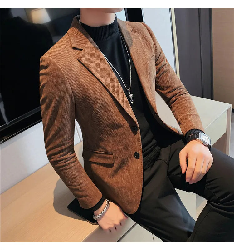 Blazer Masculino Abotoamento Duplo Elegante - Essencial Estilo EE031