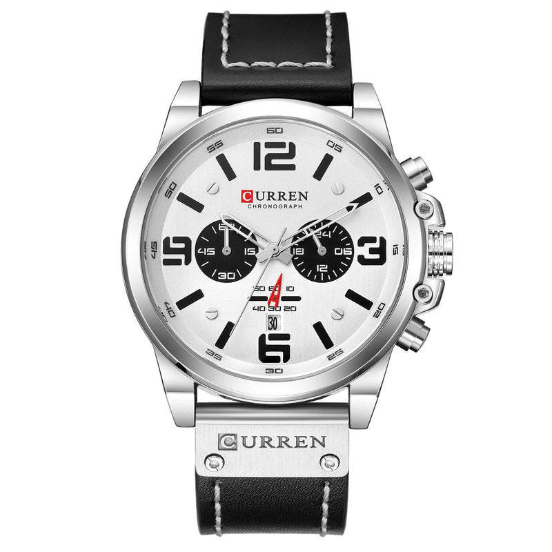 Relógio Masculino Curren Minimalista Pulseira de Couro