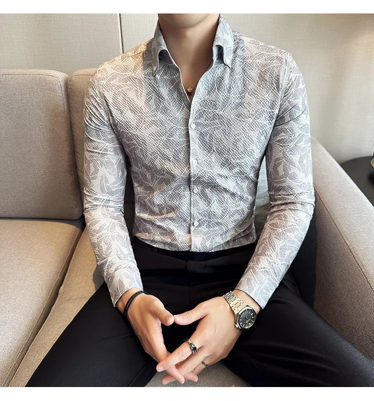 Camisa Social Slim Fit Masculina - Essencial Estilo EE018