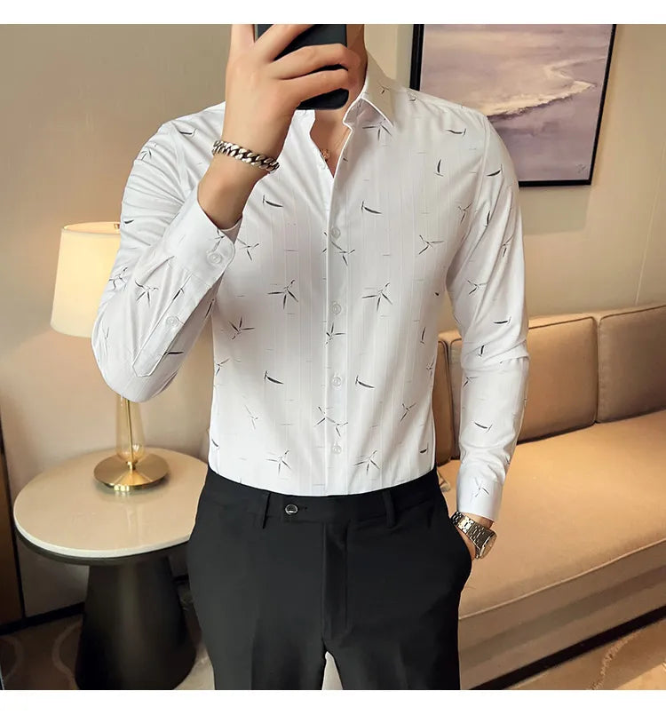 Camisa Social Slim Fit Masculina - Essencial Estilo EE026