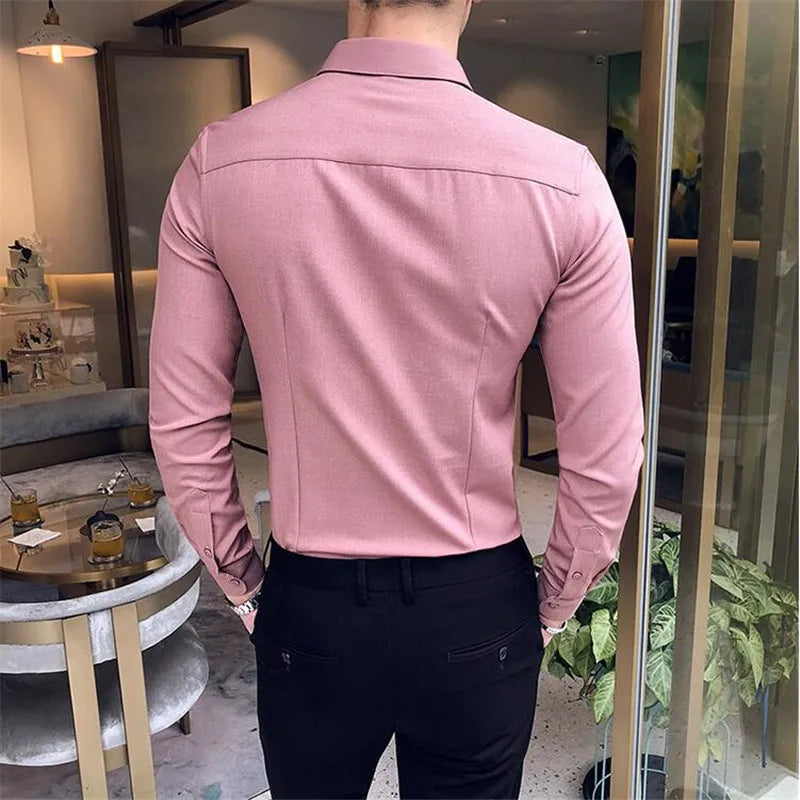 Camisa Social Slim Fit Masculina - Essencial Estilo EE028