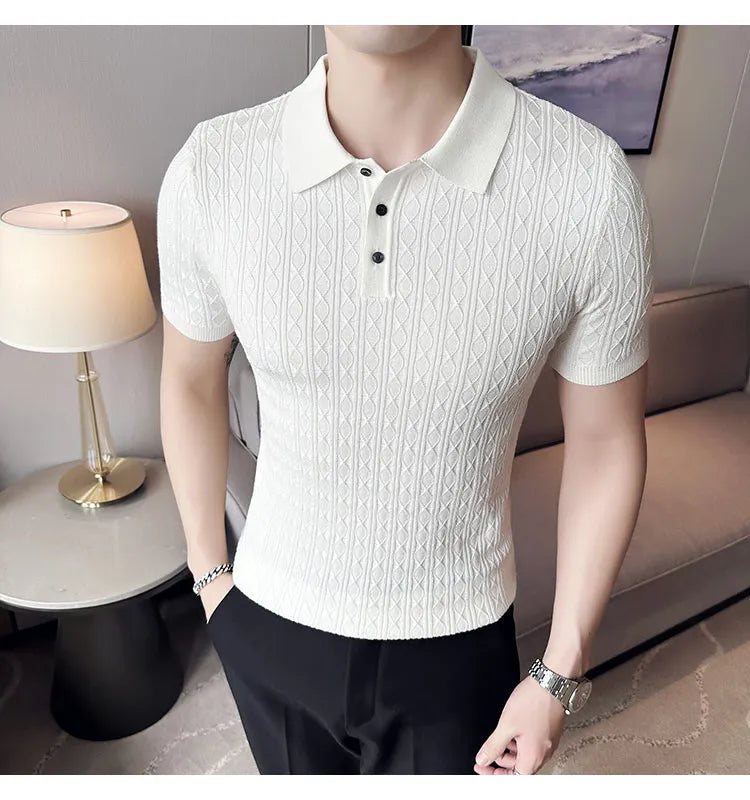 Camisa Polo Masculina de Tricot - Essencial Estilo EE022