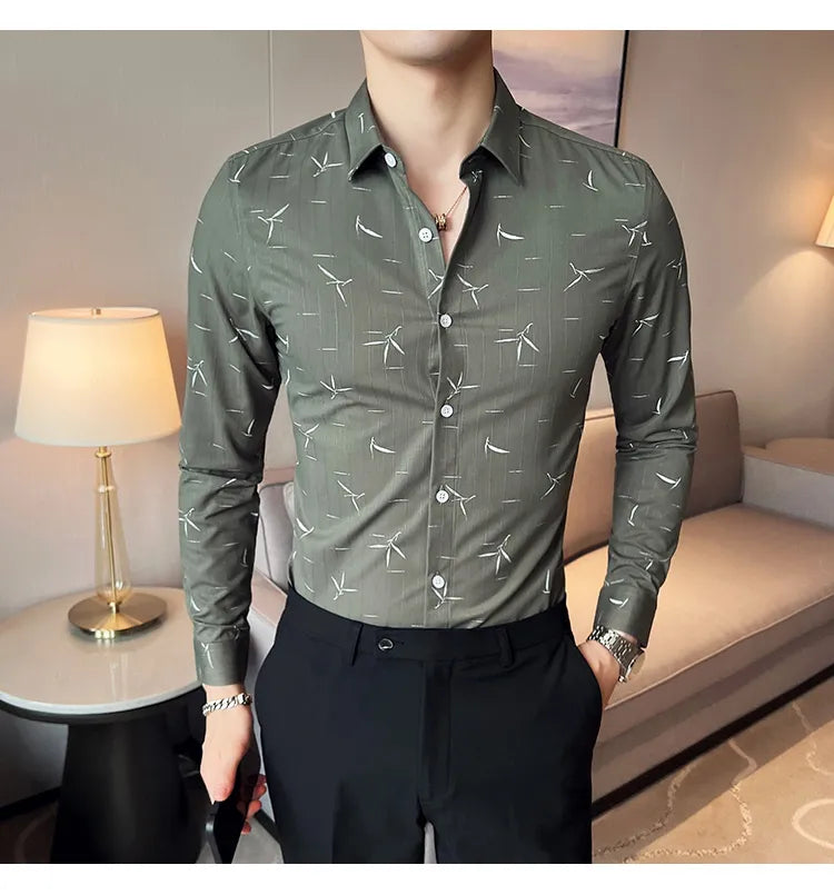 Camisa Social Slim Fit Masculina - Essencial Estilo EE026