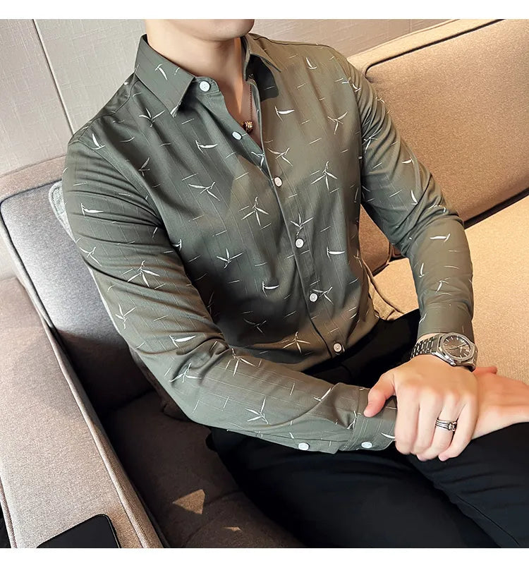 Camisa Social Slim Fit Masculina - Essencial Estilo EE026