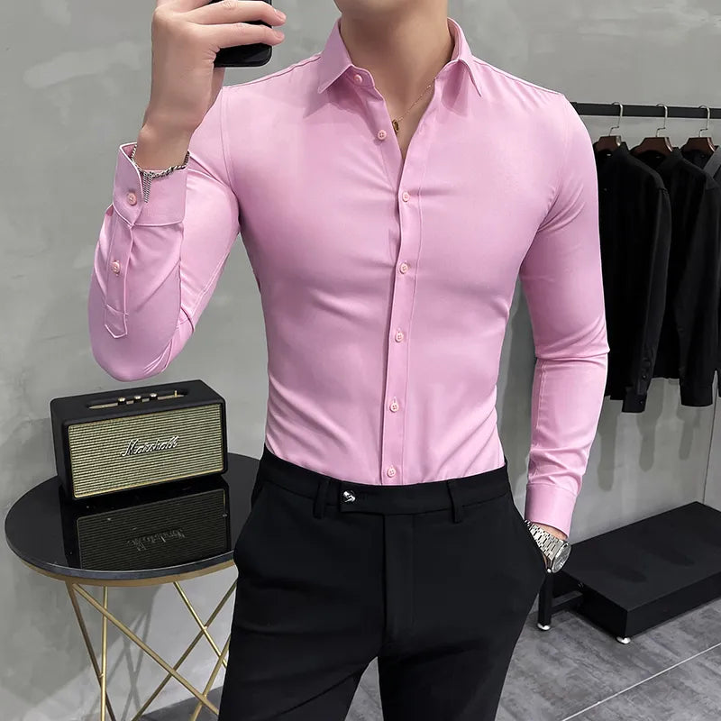 Camisa Social Slim Fit Masculina - Essencial Estilo EE089