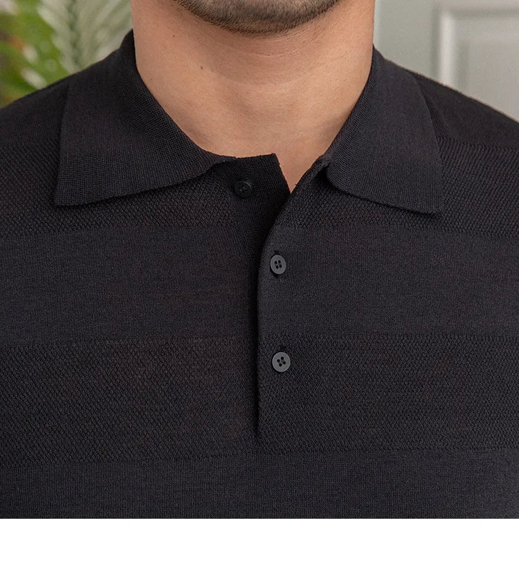 Camisa Polo Masculina de Tricot Essencial Estilo EE086