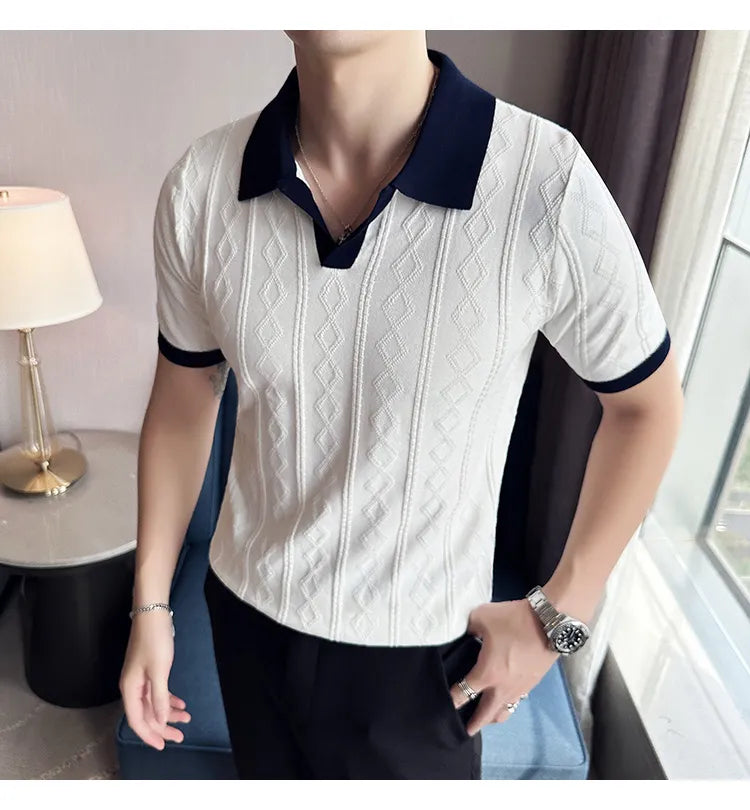 Camisa Polo Masculina de Tricot - Essencial Estilo EE011