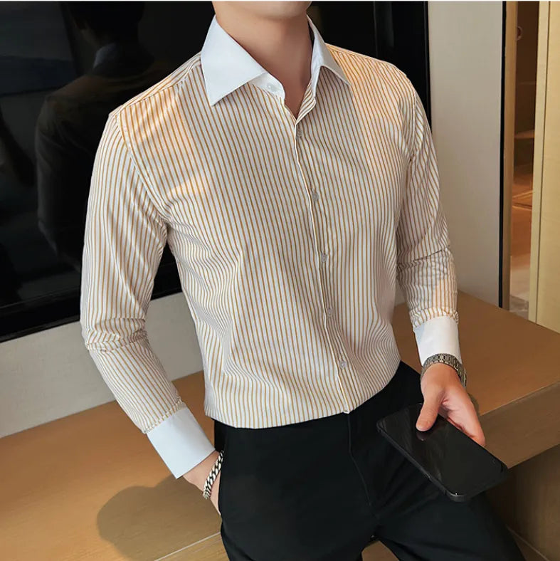 Camisa Social Slim Fit Masculina - Essencial Estilo EE020