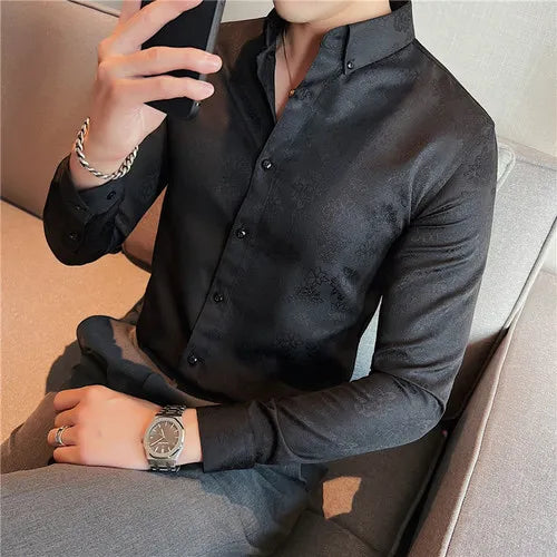 Camisa Social Slim Fit Masculina - Essencial Estilo EE041