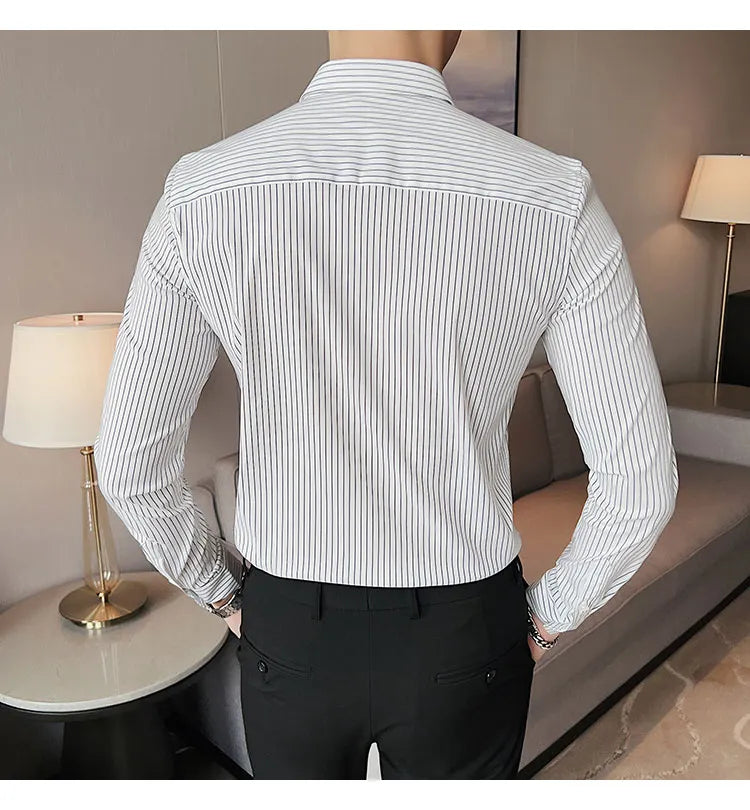 Camisa Social Slim Fit Masculina - Essencial Estilo EE039