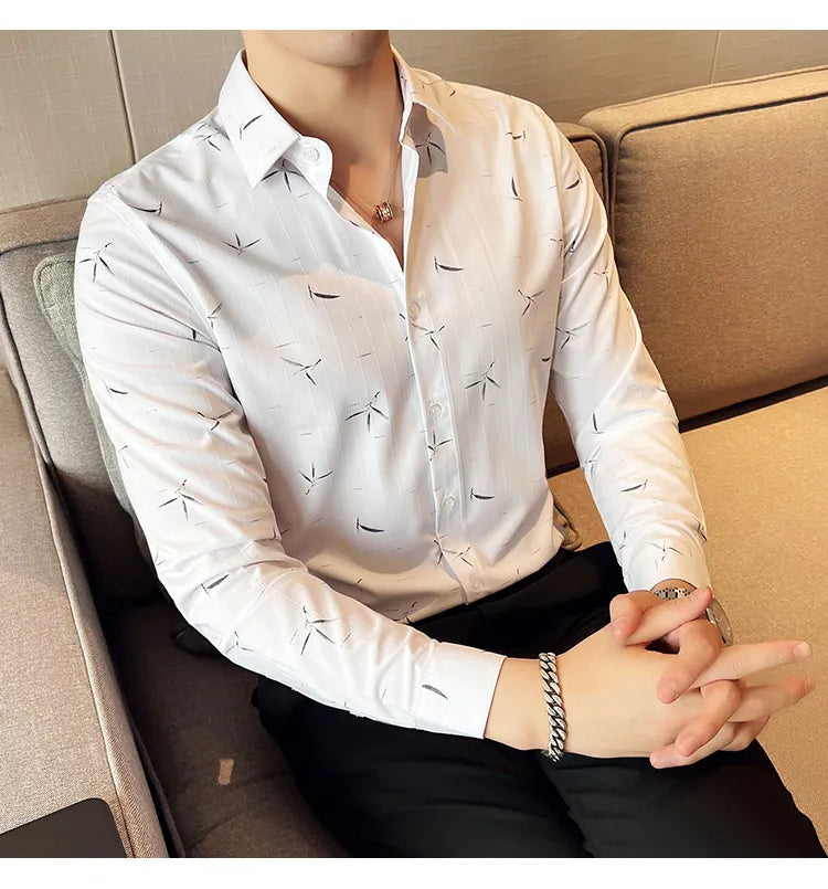 Camisa Social Slim Fit Masculina - Essencial Estilo EE026