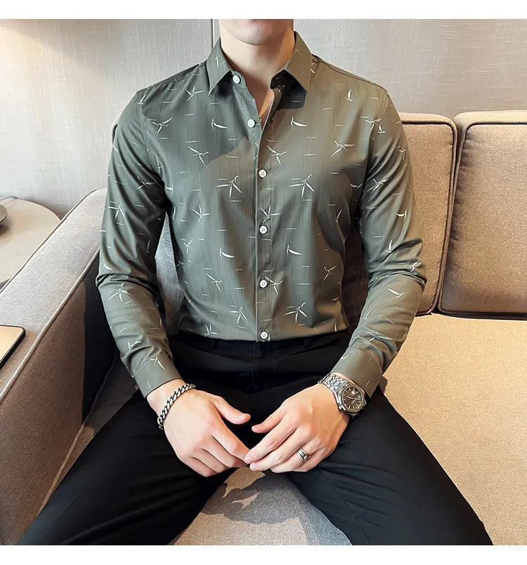 Camisa Social Slim Fit Masculina - Essencial Estilo EE026