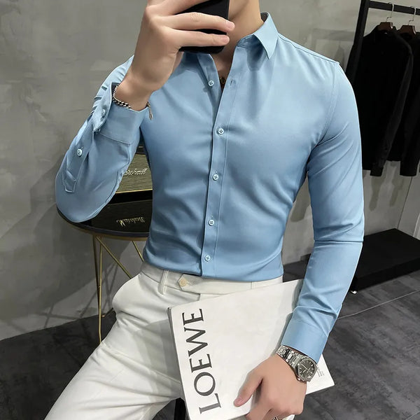 Camisa Social Slim Fit Masculina - Essencial Estilo EE089