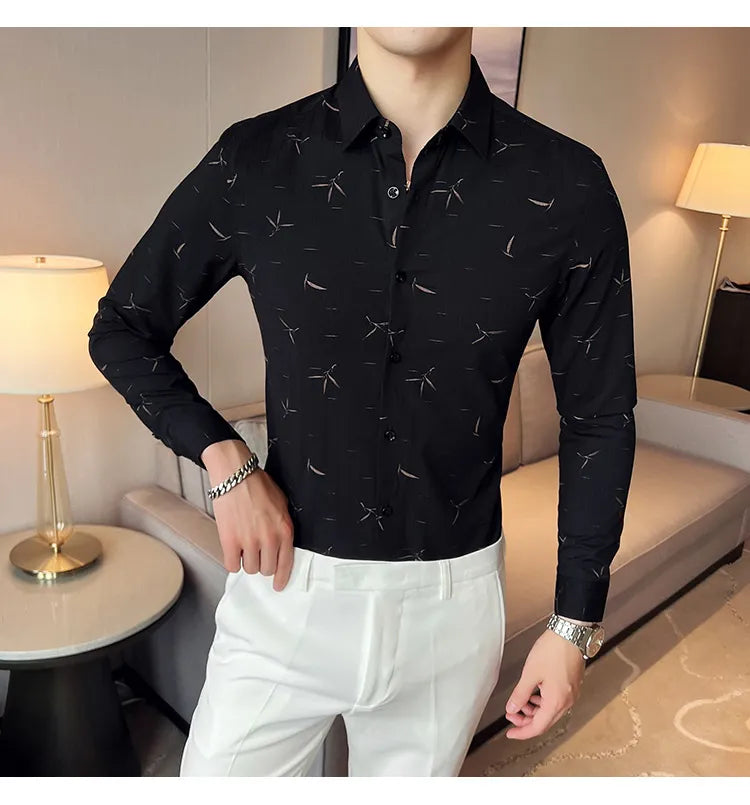 Camisa Social Slim Fit Masculina - Essencial Estilo EE026