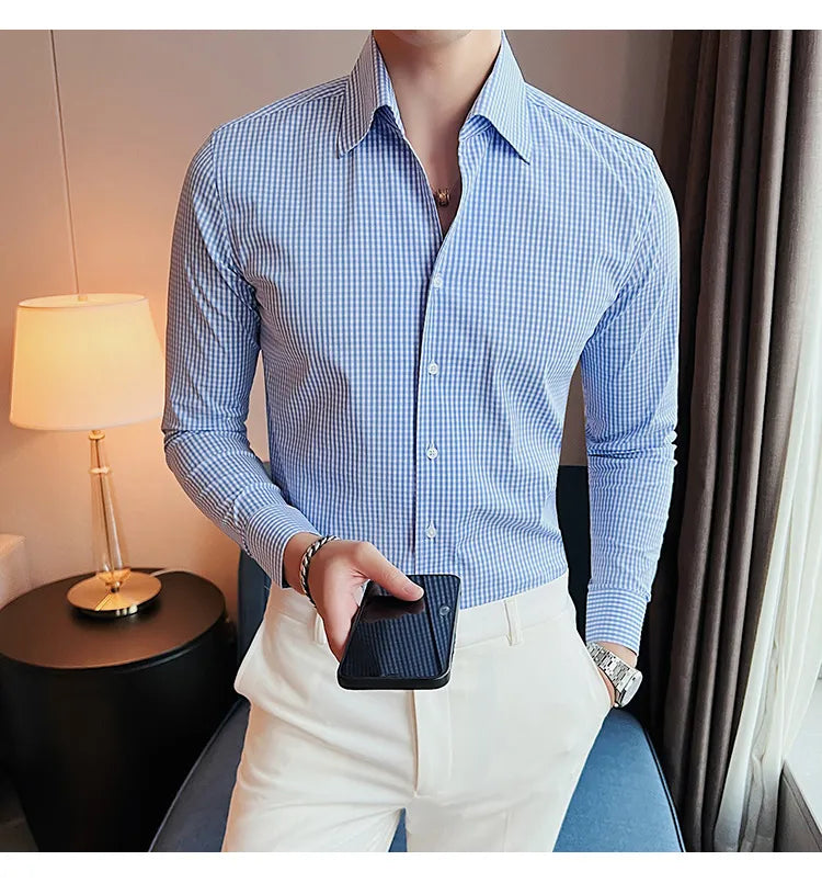 Camisa Social Slim Fit Masculina - Essencial Estilo EE009