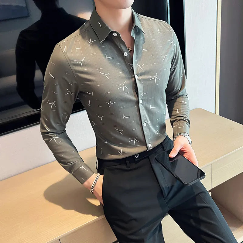 Camisa Social Slim Fit Masculina - Essencial Estilo EE026