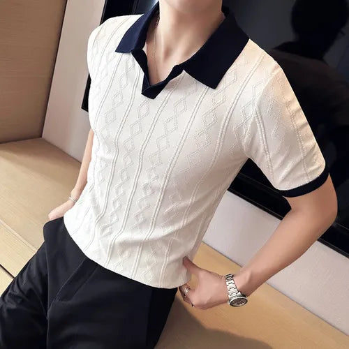 Camisa Polo Masculina de Tricot - Essencial Estilo EE011