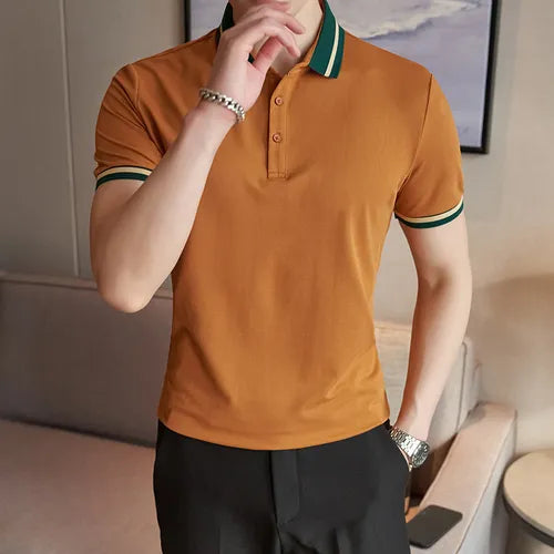 Camisa Polo Masculina de Tricot Essencial Estilo EE039