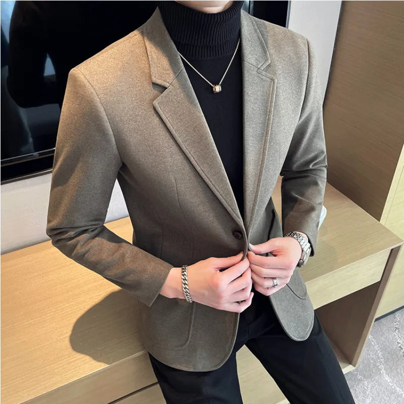 Blazer Masculino Abotoamento Duplo Elegante - Essencial Estilo EE040