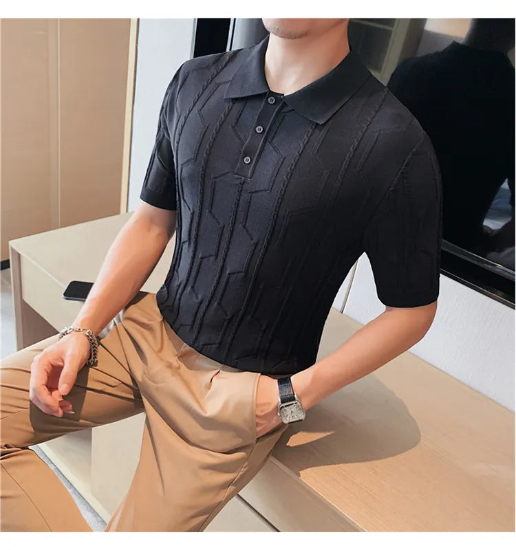 Camisa Polo Masculina de Tricot - Essencial Estilo EE008