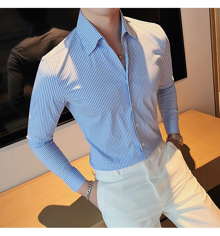 Camisa Social Slim Fit Masculina - Essencial Estilo EE009