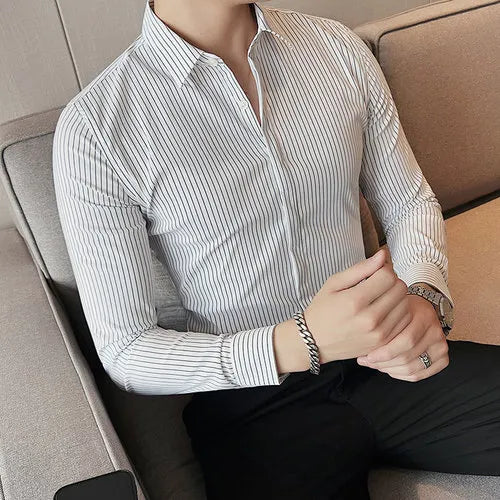 Camisa Social Slim Fit Masculina - Essencial Estilo EE039