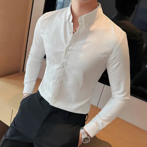 Camisa Social Slim Fit Masculina - Essencial Estilo EE041