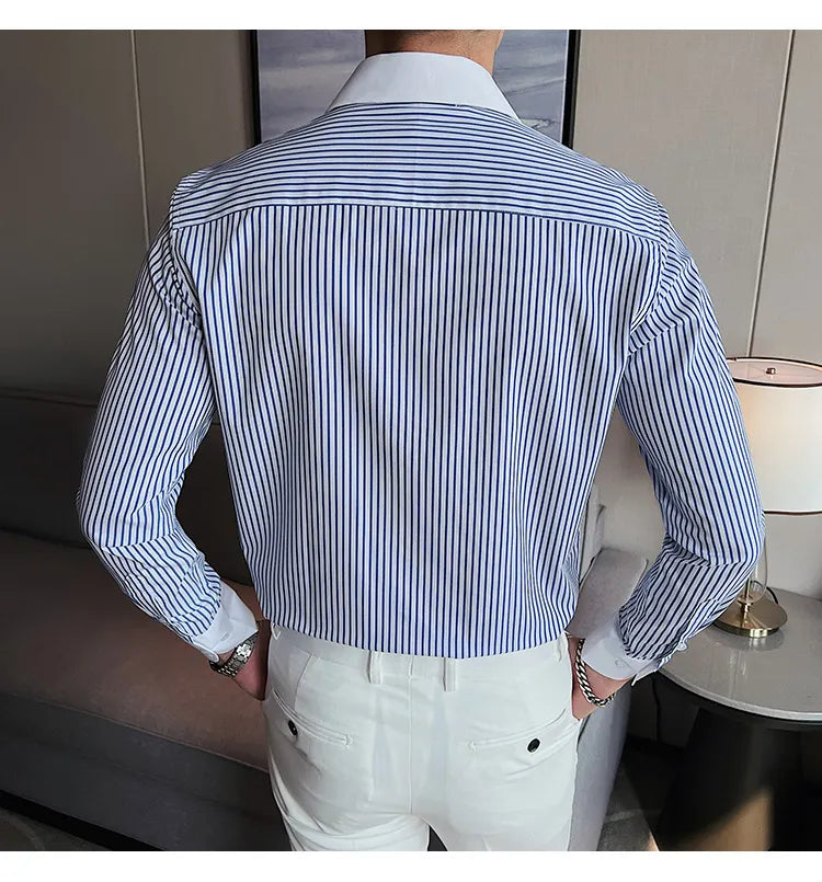 Camisa Social Slim Fit Masculina - Essencial Estilo EE020