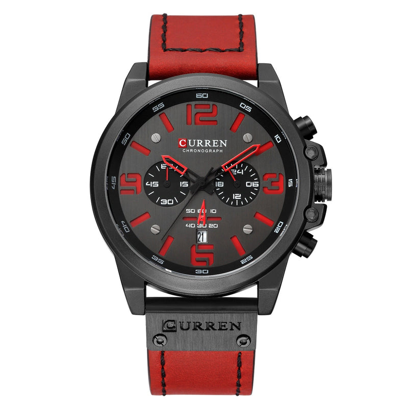 Relógio Masculino Curren Minimalista Pulseira de Couro