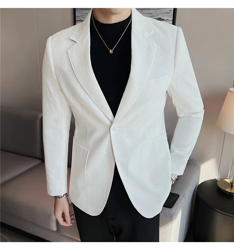 Blazer Masculino Abotoamento Duplo Elegante - Essencial Estilo EE052