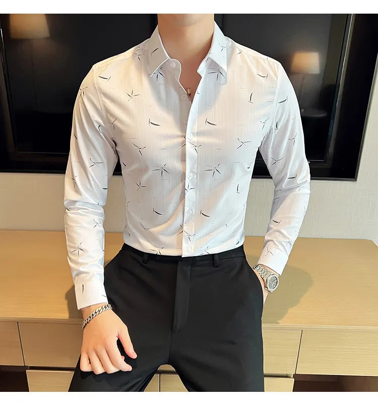 Camisa Social Slim Fit Masculina - Essencial Estilo EE026