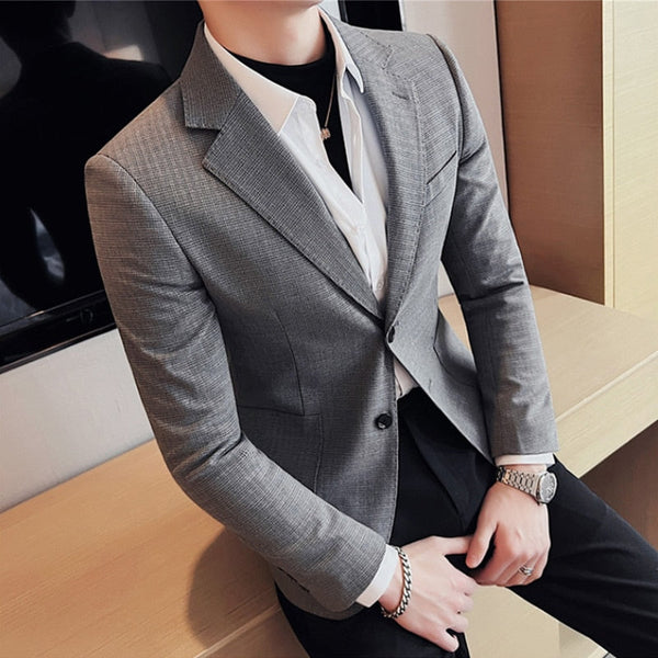 Blazer Masculino Abotoamento Duplo Elegante - Essencial Estilo EE038