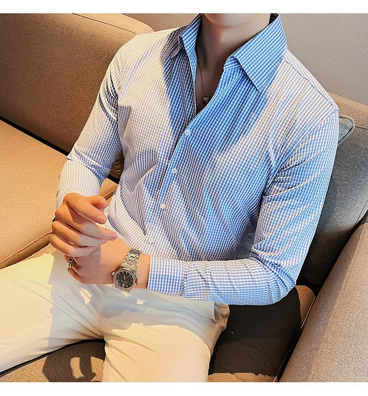 Camisa Social Slim Fit Masculina - Essencial Estilo EE009