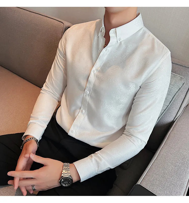 Camisa Social Slim Fit Masculina - Essencial Estilo EE041