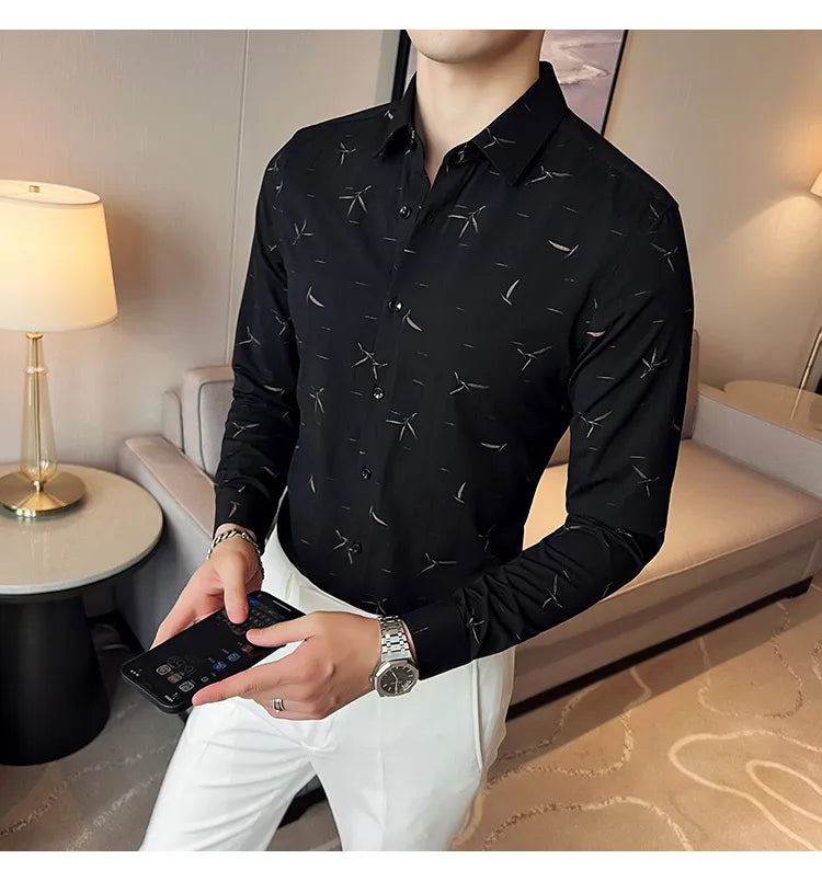 Camisa Social Slim Fit Masculina - Essencial Estilo EE026