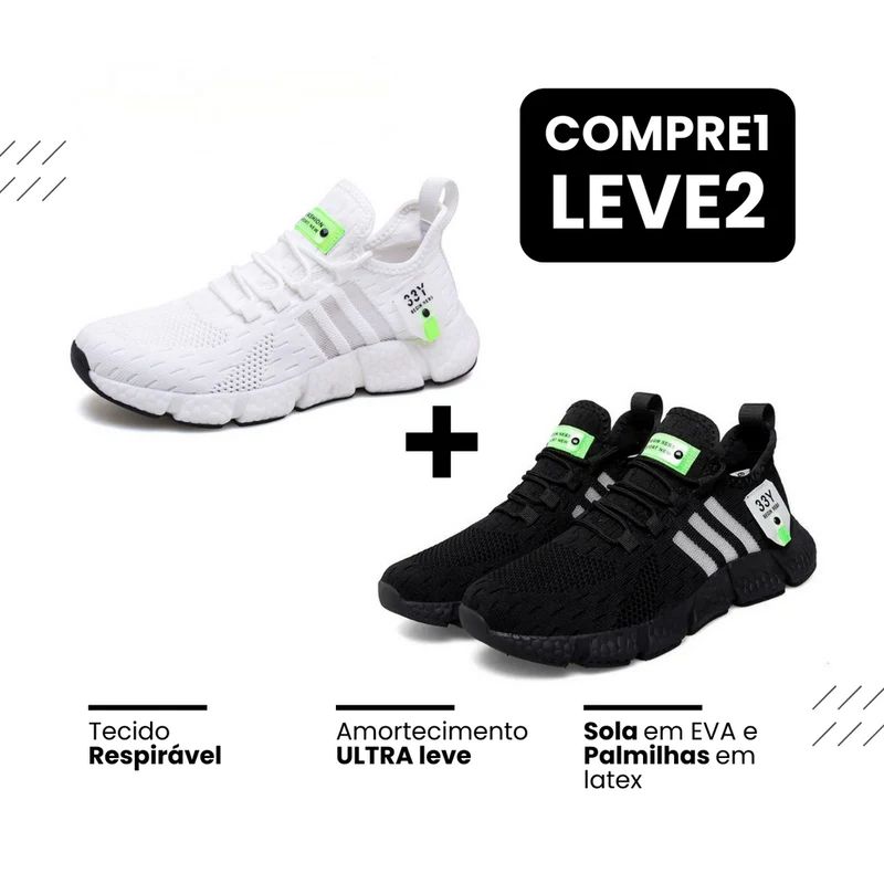 New Tênis Fast - Respirável e Ultra Resistente (COMPRE 1 LEVE 2)