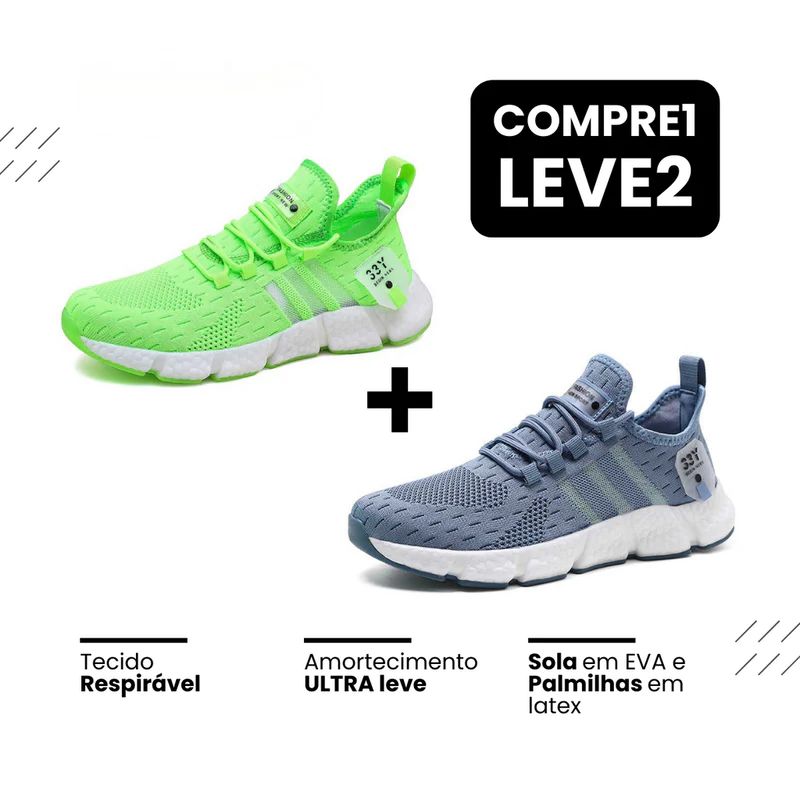 New Tênis Fast - Respirável e Ultra Resistente (COMPRE 1 LEVE 2)